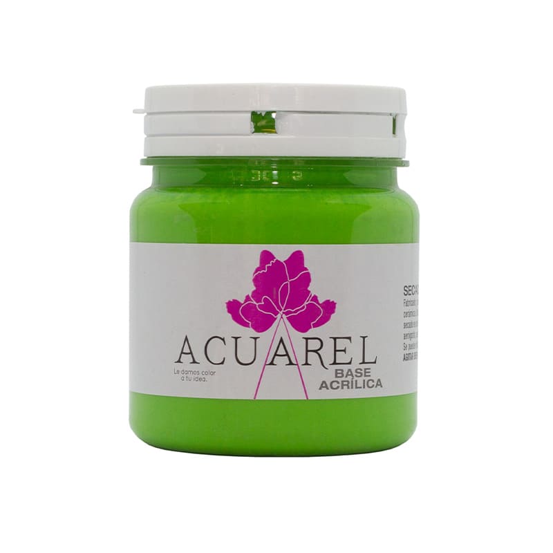  BASE ACRILICA ACUAREL 200CC VERDE  MANZANA