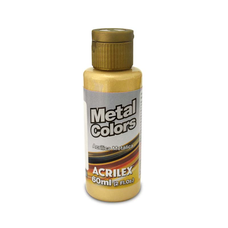  ACRILICA METAL COLORS ACRILEX 60ML ORO