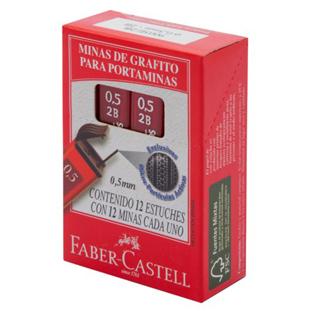  MINA LAPIZ MECANICO FABER OF9125 2B  0.5MM X12
