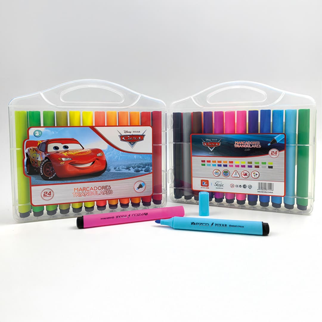  MARCADOR ESCOLAR  EZCO TRIANGULAR X24CARS