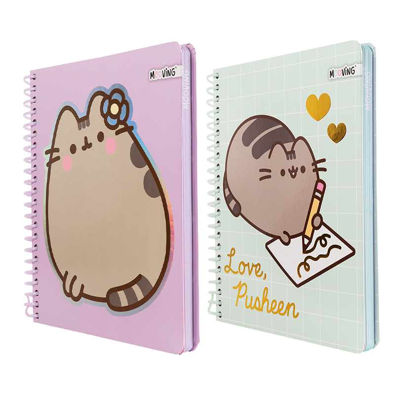  CUADERNO MOOVING PREMIUM 17X21 MEDIO  OFICIO PUSHEEN 96 HOJAS RAYADO