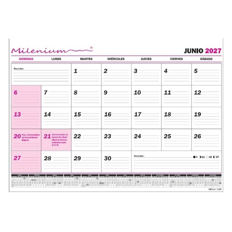  PLANIFICADOR MENSUAL CRISWAL CAL05  APAISADO 32X45