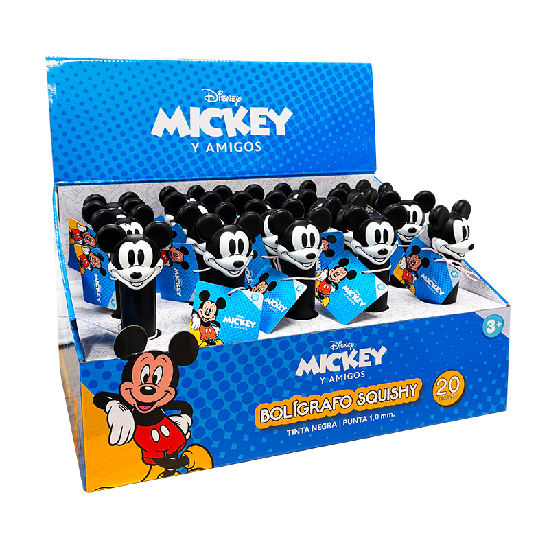  BOLIGRAFO EZCO MICKEY SQUISHY DISPLAYX20