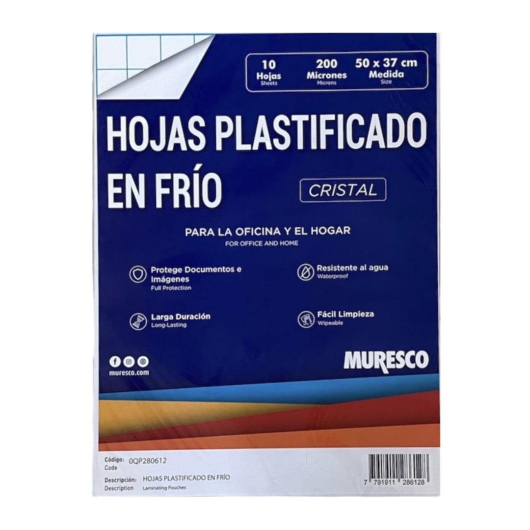 PLANCHA PLASTIFICADO EN FRIO  MURESCO 50X37 X10