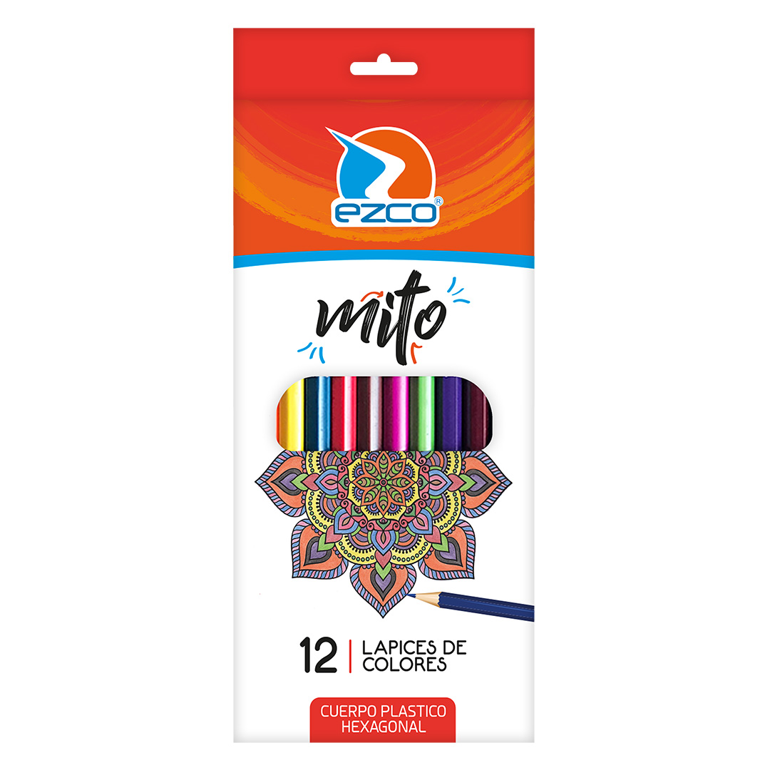  LAPIZ COLOR EZCO MITO LARGO X12
