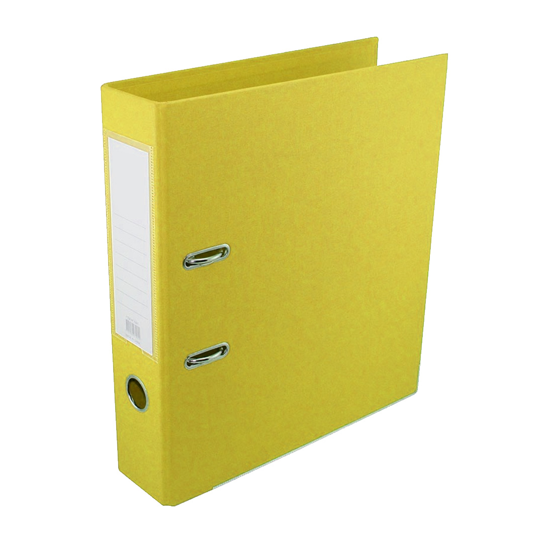  BIBLIORATO OFICIO EZCO PLASTICO PALANCA ALTA AMARILLO