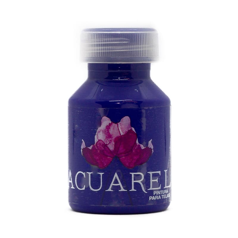  PINTURA PARA TELA ACUAREL 50CC AZUL  TRAFUL PACK X6