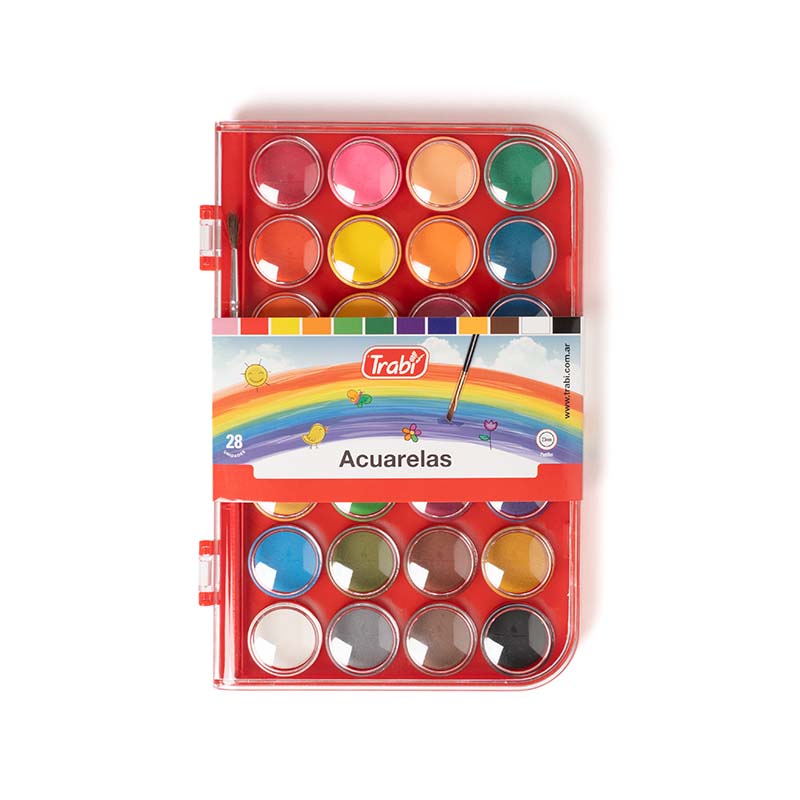  ACUARELA TRABI ESTUCHE RIGIDO X48  COLORES