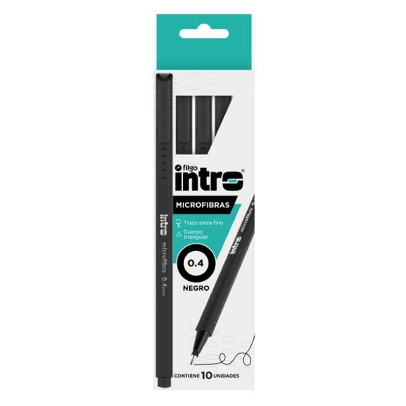  MICROFIBRA INTRO X10 NEGRO