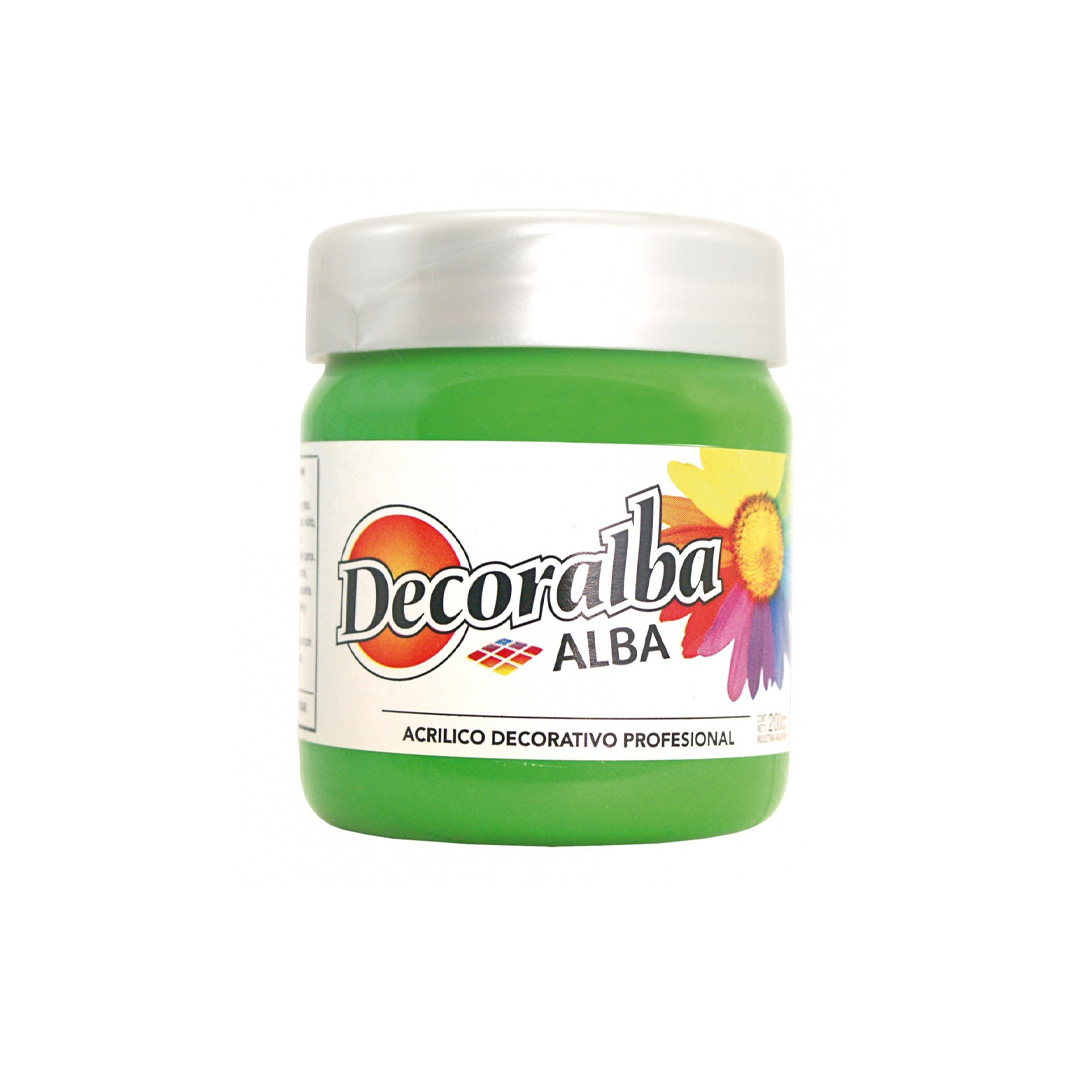  ACRILICO DECORATIVO ALBA 200ML VERDE  MEDIO