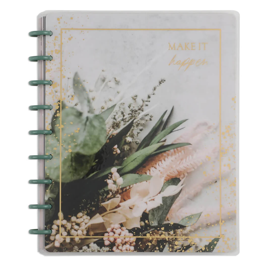  CUADERNO HAPPY PLANNER A DISCOS 60H  18X23 DIVISIONES FLORAL