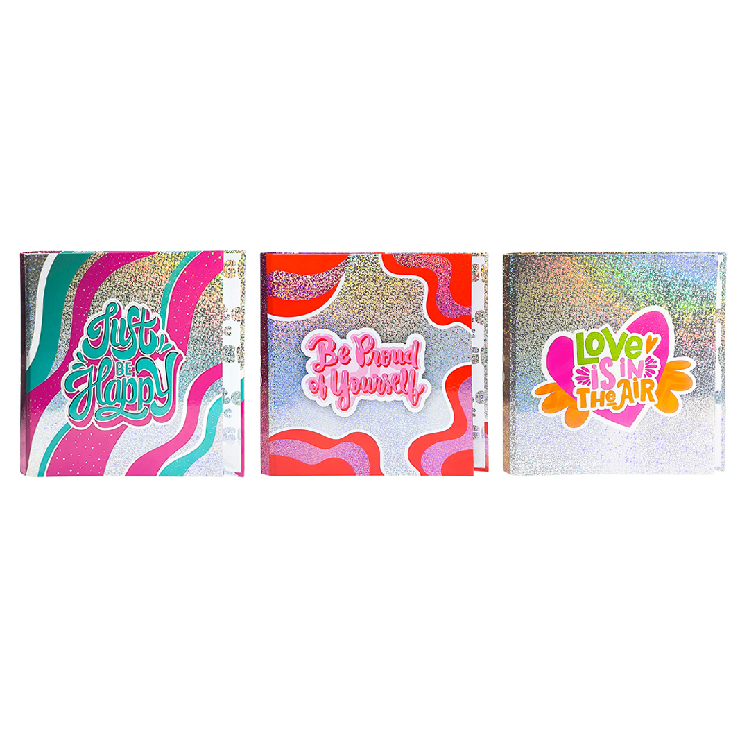  CARPETA ESCOLAR REXON 3X40 GLITTER CHIC