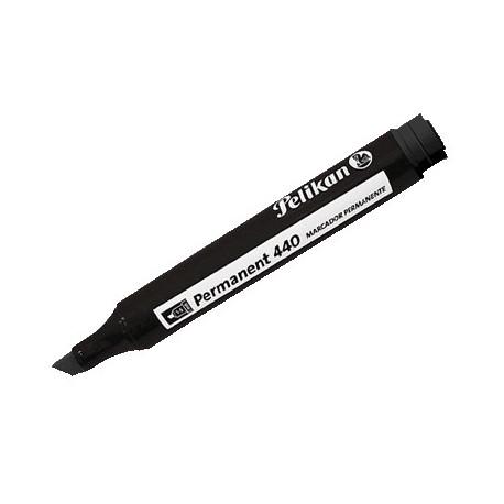  MARCADOR PERMANENTE PELIKAN 440 PUNTABISELADA NEGRO X10