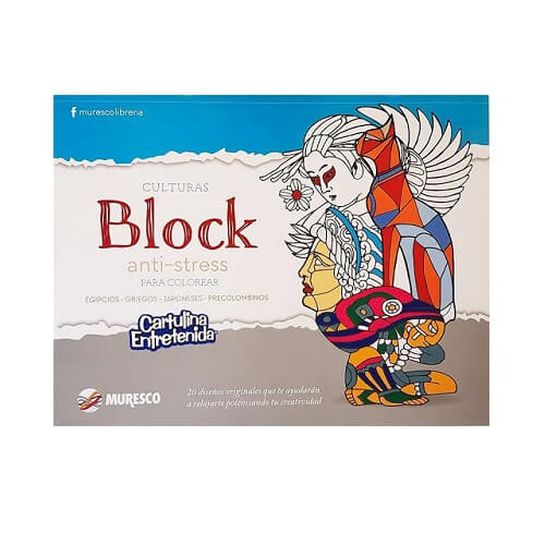  BLOCK CARTULINA ENTRETENIDA MURESCO  ANTI-STRESS