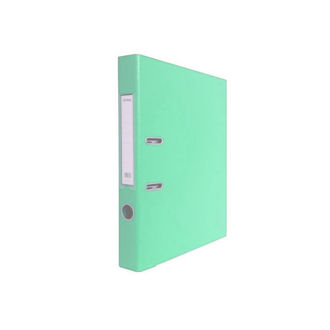  BIBLIORATO OFICIO AVIOS PLASTICO PALANCA  BAJA VERDE PASTEL