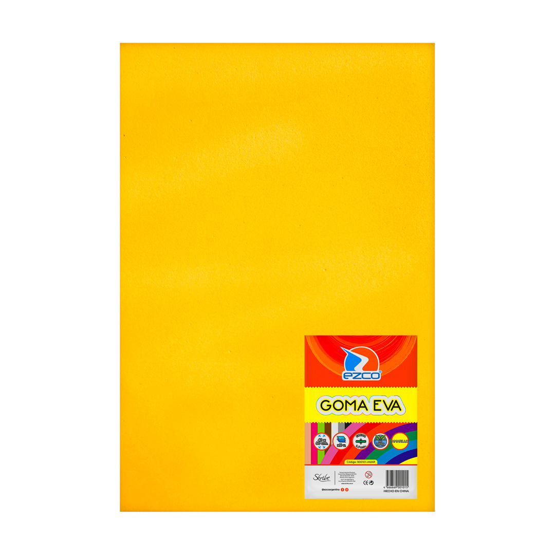  GOMA EVA EZCO 40X60 X10 AMARILLO 1.7MM