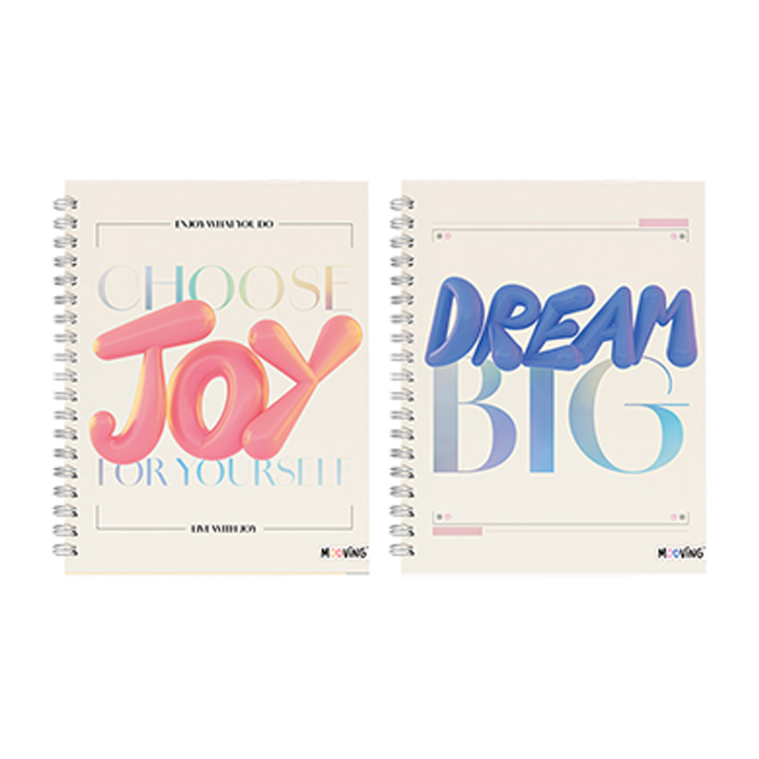  CUADERNO MOOVING 16X21 TAPA DURA;
ESPIRAL 80H BALLOON