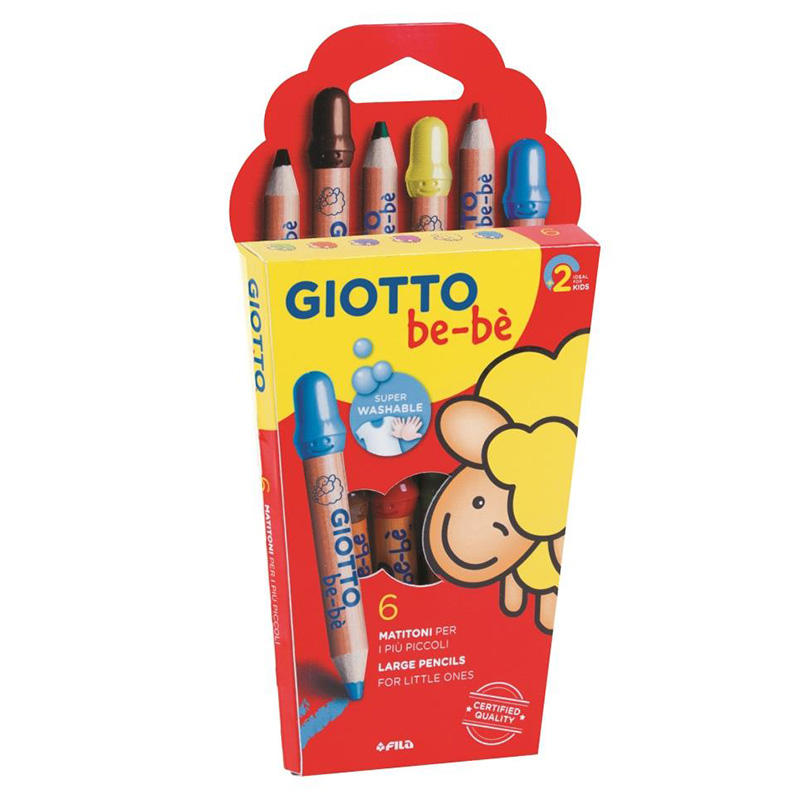  LAPIZ COLOR GIOTTO BEBE 6 COLORES