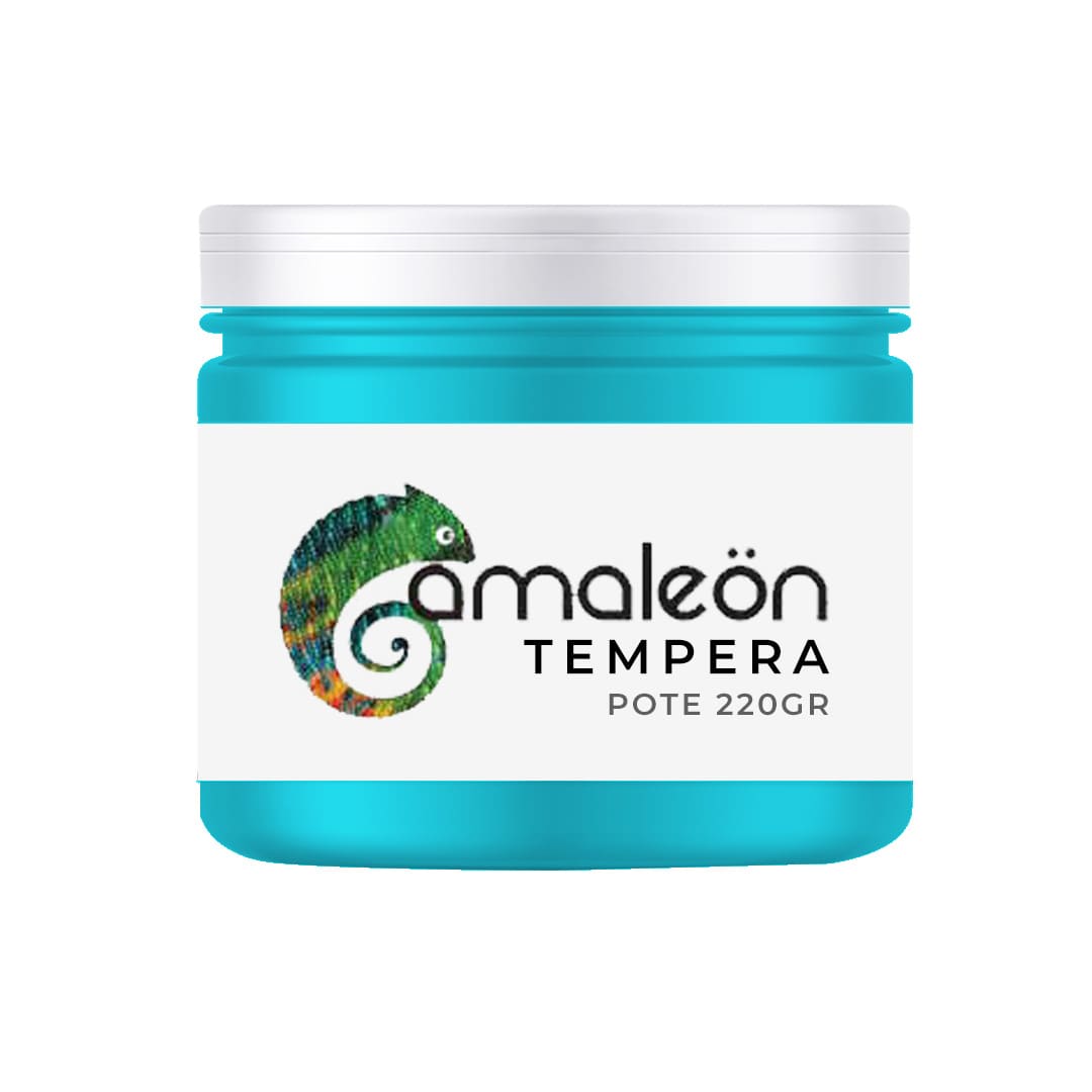  TEMPERA CAMALEON POTE 220 GRAMOS  TURQUESA