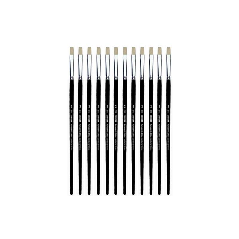  PINCEL ESCOLAR PAGODA S-255F N3 CHATO X 12