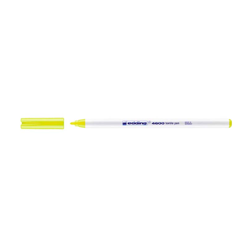  MARCADOR PARA TELA EDDING PUNTA FINA E-;
4600 X1 AMARILLO FLUO