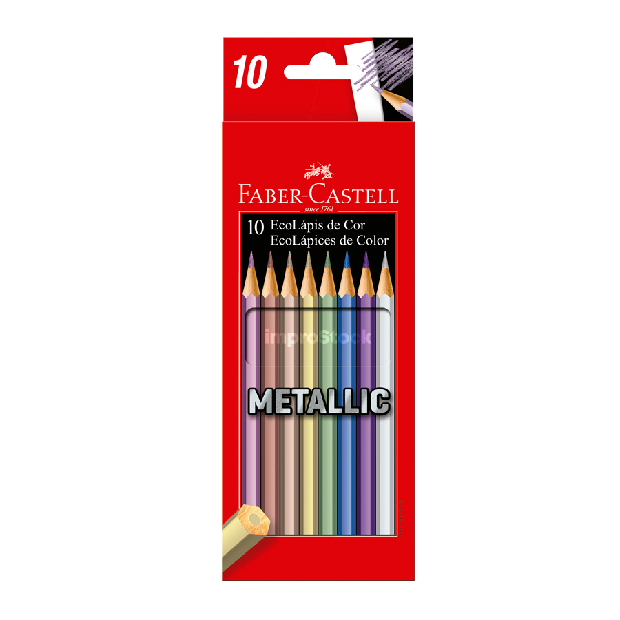  LAPIZ COLOR FABER ECOLAPIZ METALIC X10