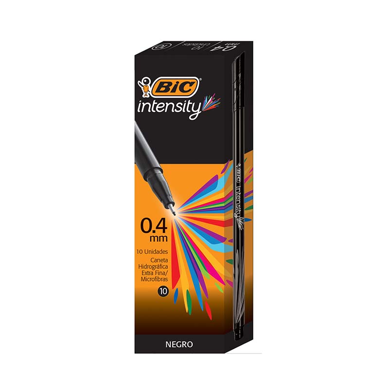  MICROFIBRA BIC INTENSITY X10 NEGRO