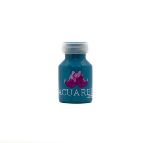  PINTURA PARA TELA ACUAREL 50CC TURQUESA CLARO PACK X6