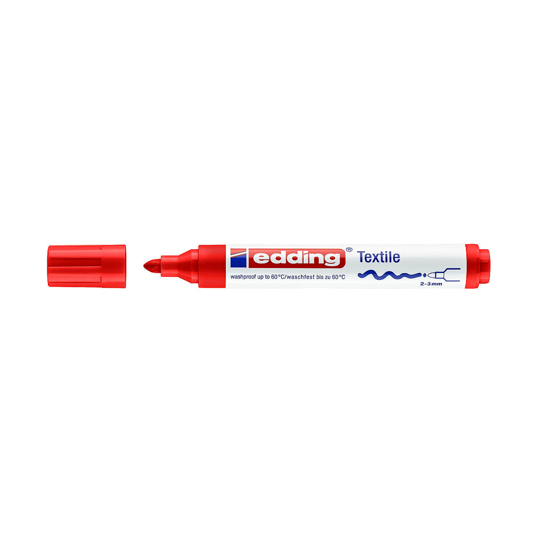  MARCADOR PARA TELA EDDING PUNTA GRUESA;
E-4500 X1 ROJO