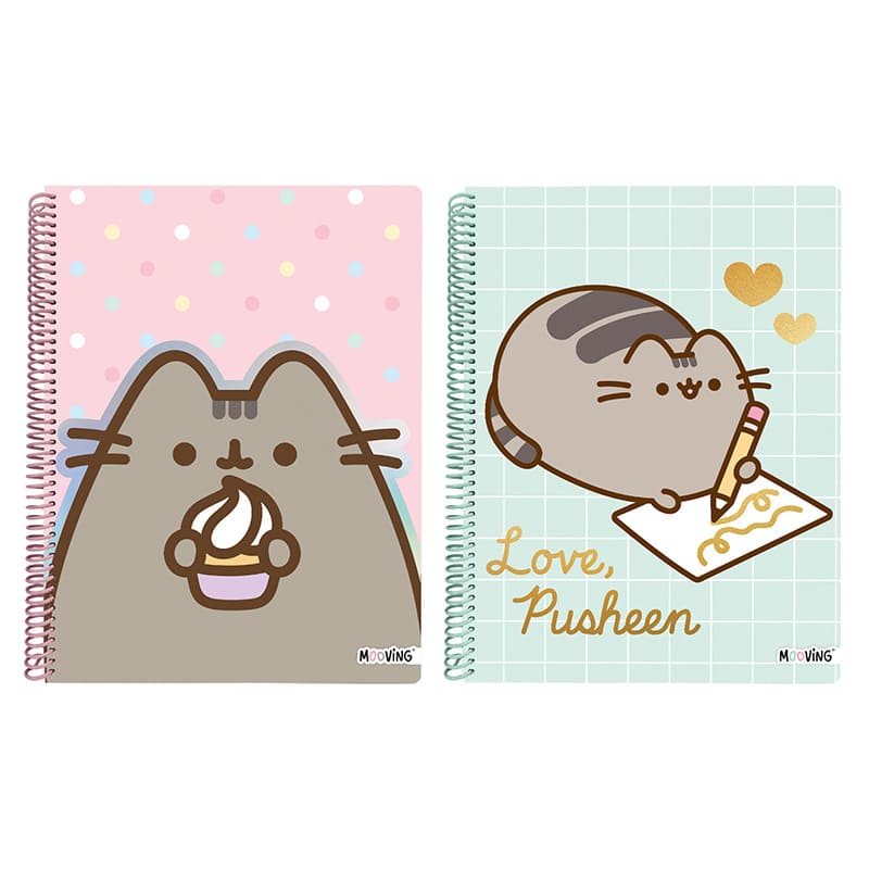  CUADERNO MOOVING 29/7 PUSHEEN TAPA SEMI RIGIDA 80H RAYADO