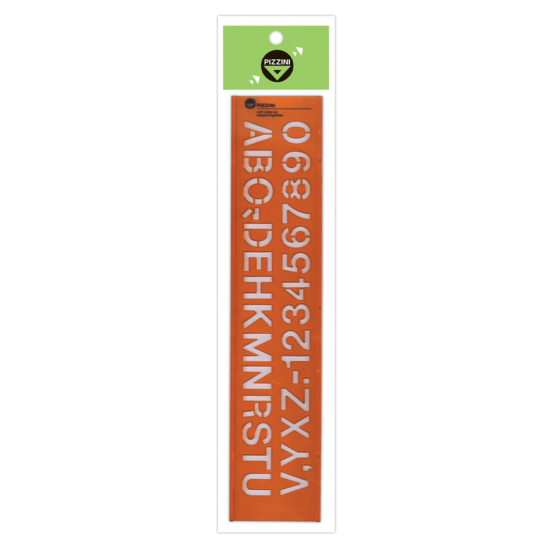  LETROGRAFO PIZZINI 20MM FLEXIBLE NARANJA