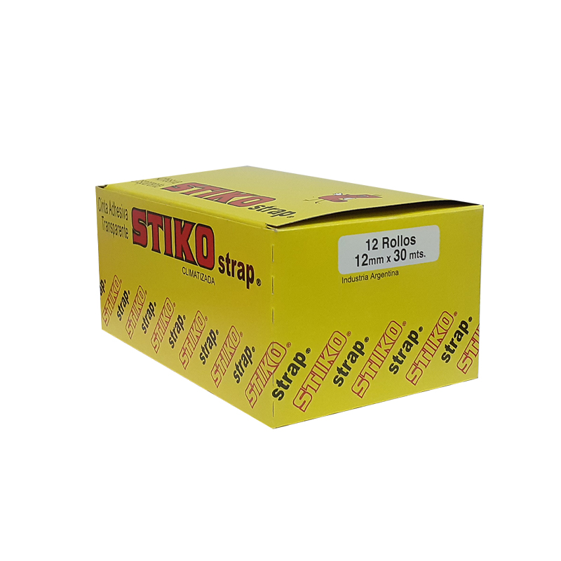  CINTA ADHESIVA STIKO 12X30 CAJA X12