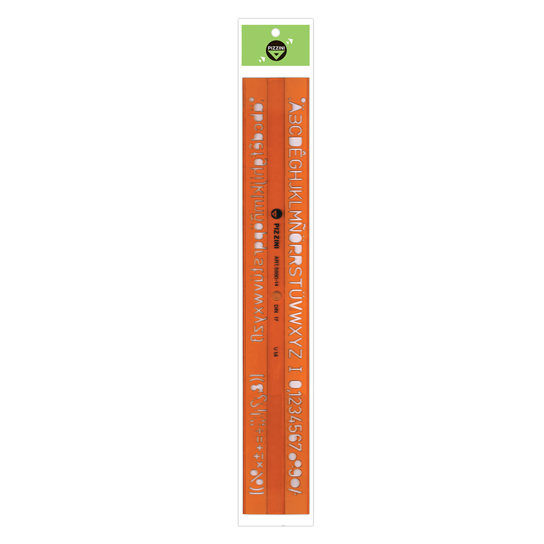  LETROGRAFO PIZZINI 14MM FLEXIBLE NARANJA