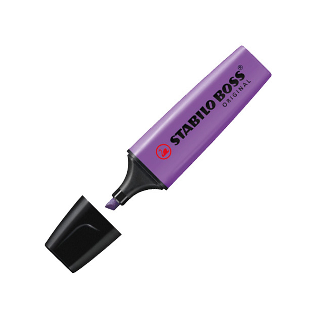  RESALTADOR CHATO STABILO BOSS X10 FLUO;
VIOLETA