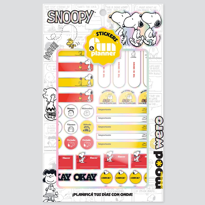  STICKERS PLANNER WERO SNOOPY