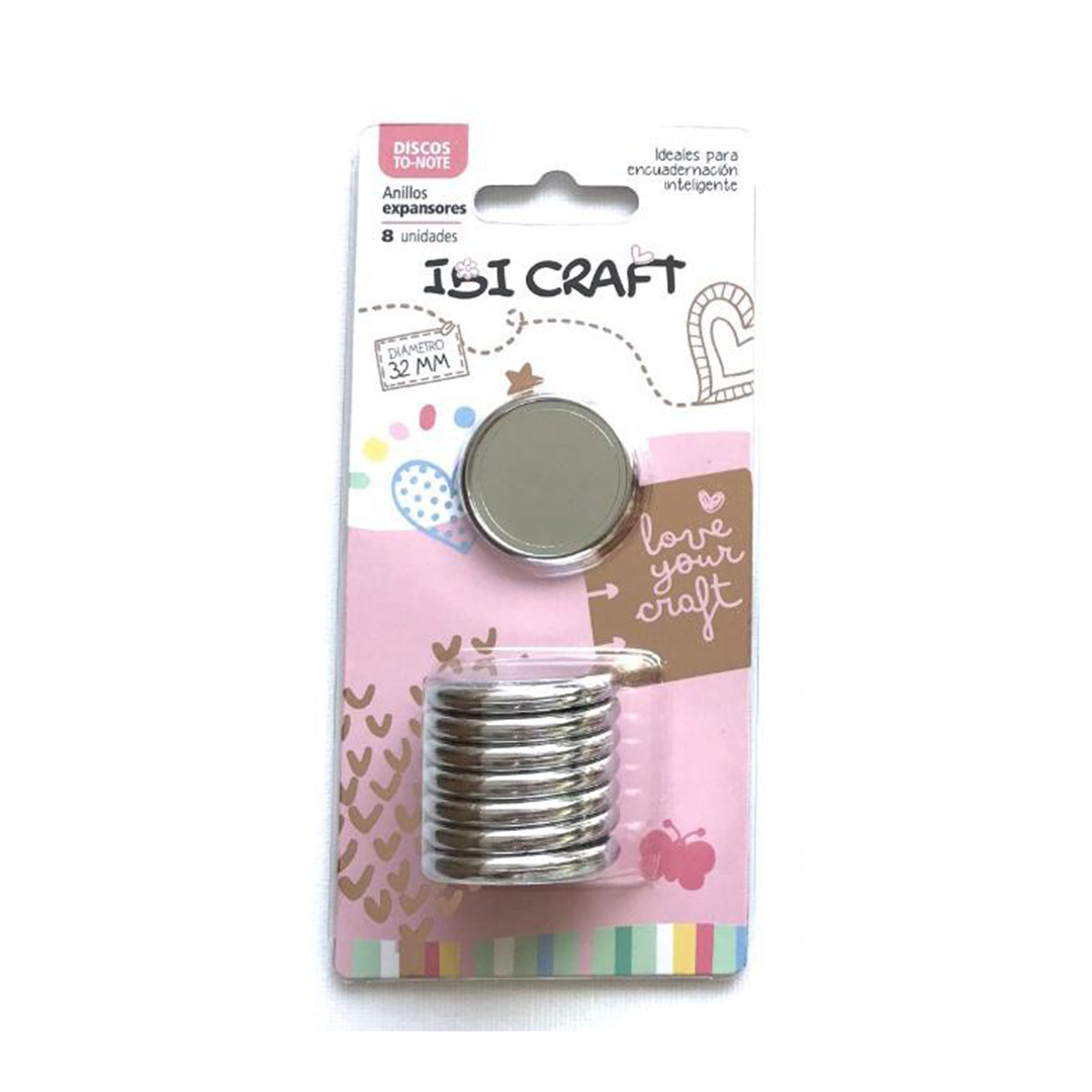  DISCO EXPANSION IBICRAFT 32MM PLATA X8