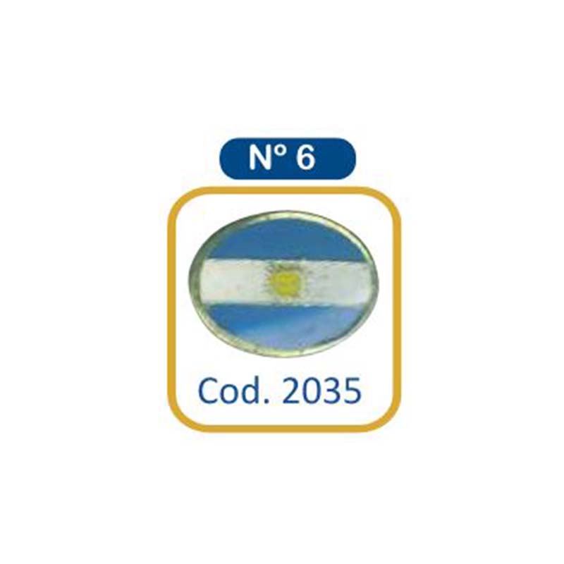  PIN ARGENTINA NUEVO MILENIO X10  ESCARAPELA OVALADA