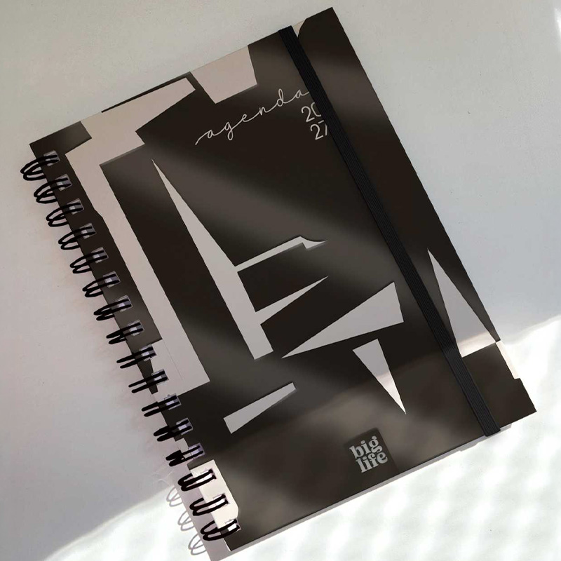  AGENDA BIG LIFE 16X22 DIA X PAGINA  MONOCROMO BLOCK