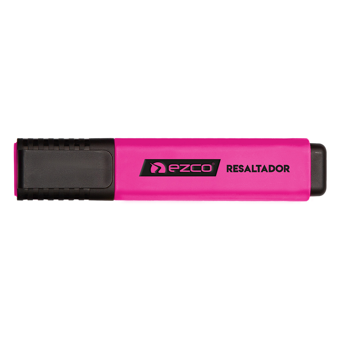  RESALTADOR CHATO EZCO X12 FLUO ROSA