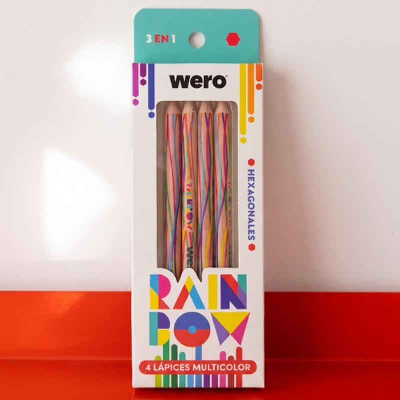  LAPIZ COLOR WERO MULTICOLOR X4