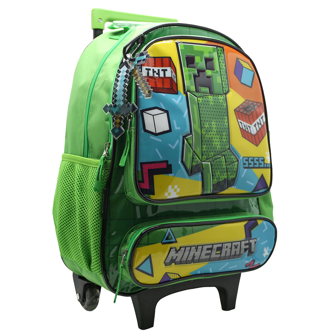  MOCHILA CRESKO 16 CARRO MINECRAFT