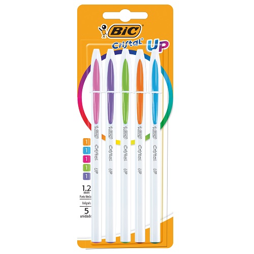  BOLIGRAFO BIC CRISTAL UP 1.2MM BLISTER;
X5