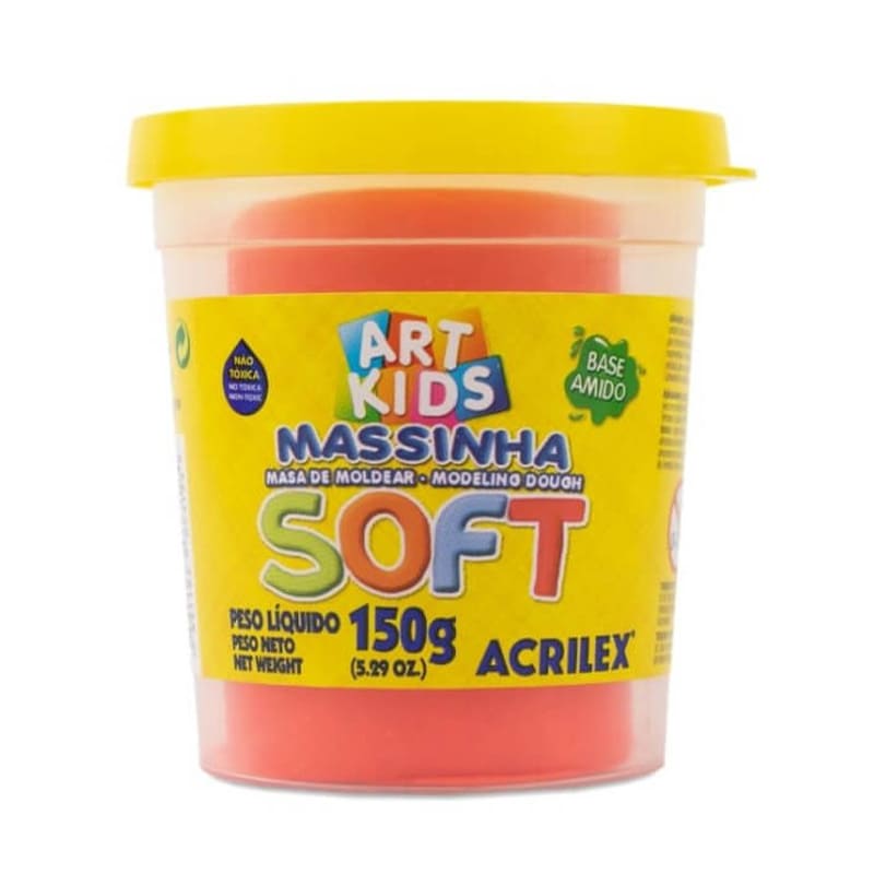 MASA MODELAR SOFT ACRILEX POTE 150G ROJO  X6