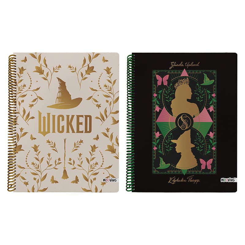  CUADERNO MOOVING 29.7 WICKED TAPA SEMI;
RIGIDA 80H RAYADO