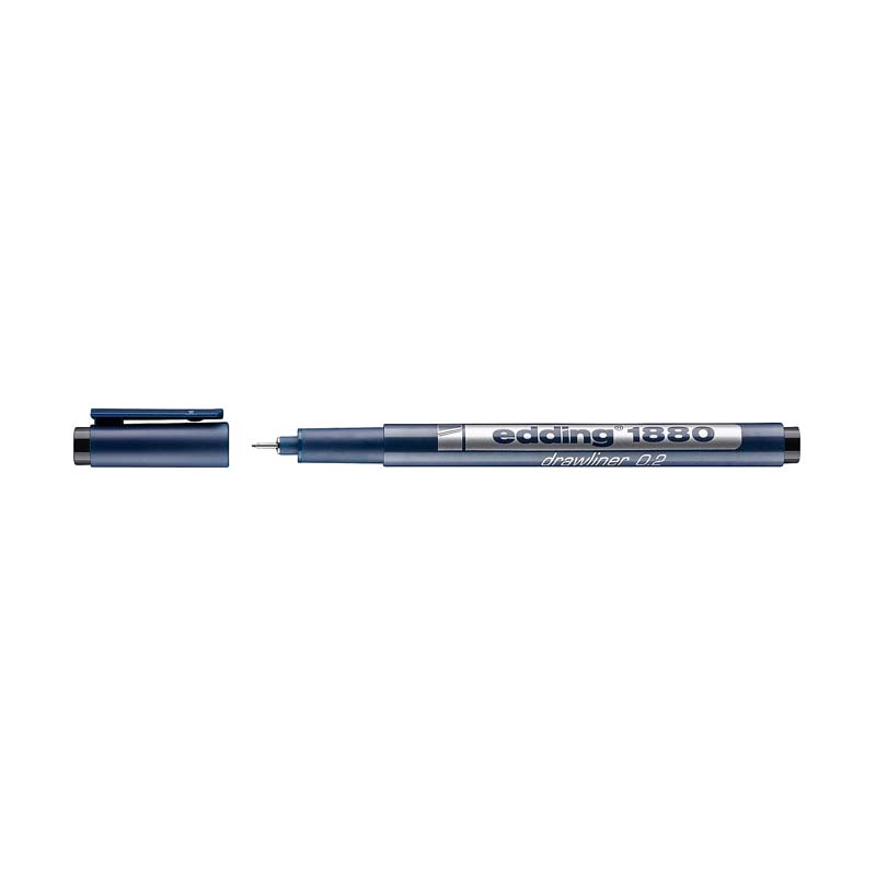  MARCADOR EDDING PARA DIBUJO TECNICO E-1880/02 NEGRO