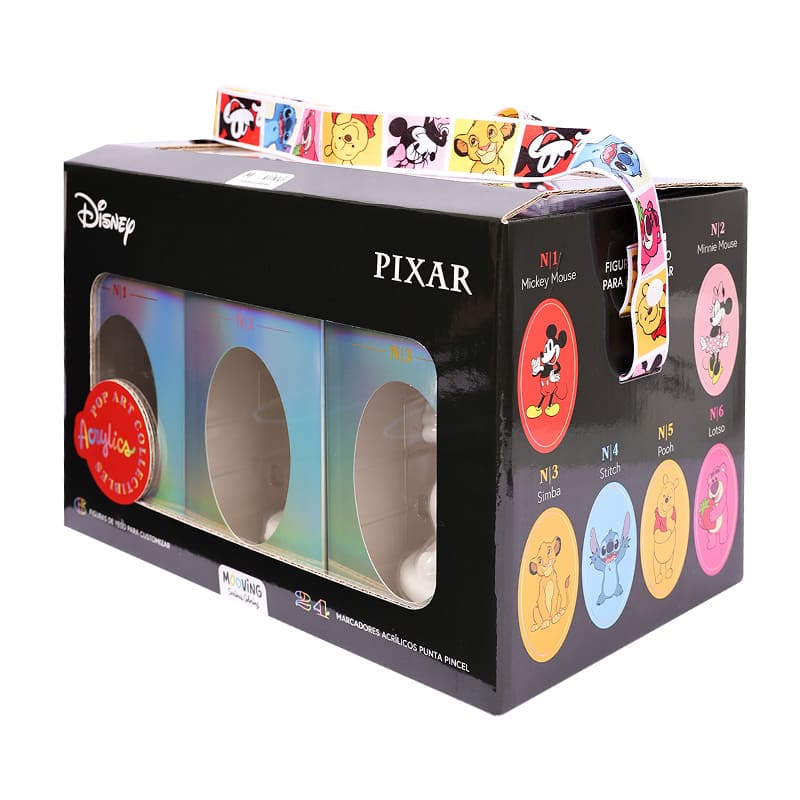  SET MOOVING POP ART COLLECTIBLES DISNEY