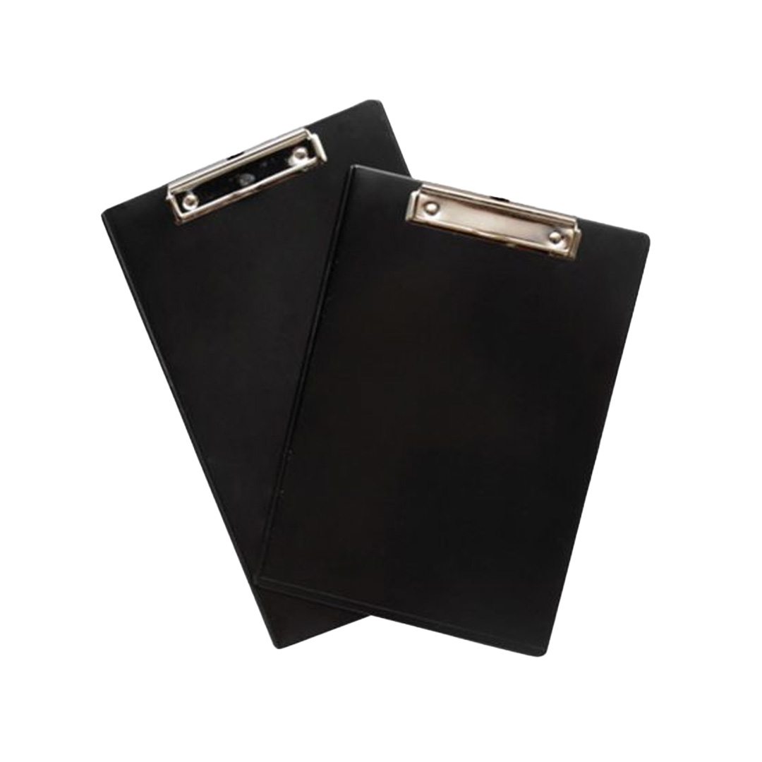  PORTA BLOCK OFICIO LIGGO PLASTICO  NEGRO CON CLIP