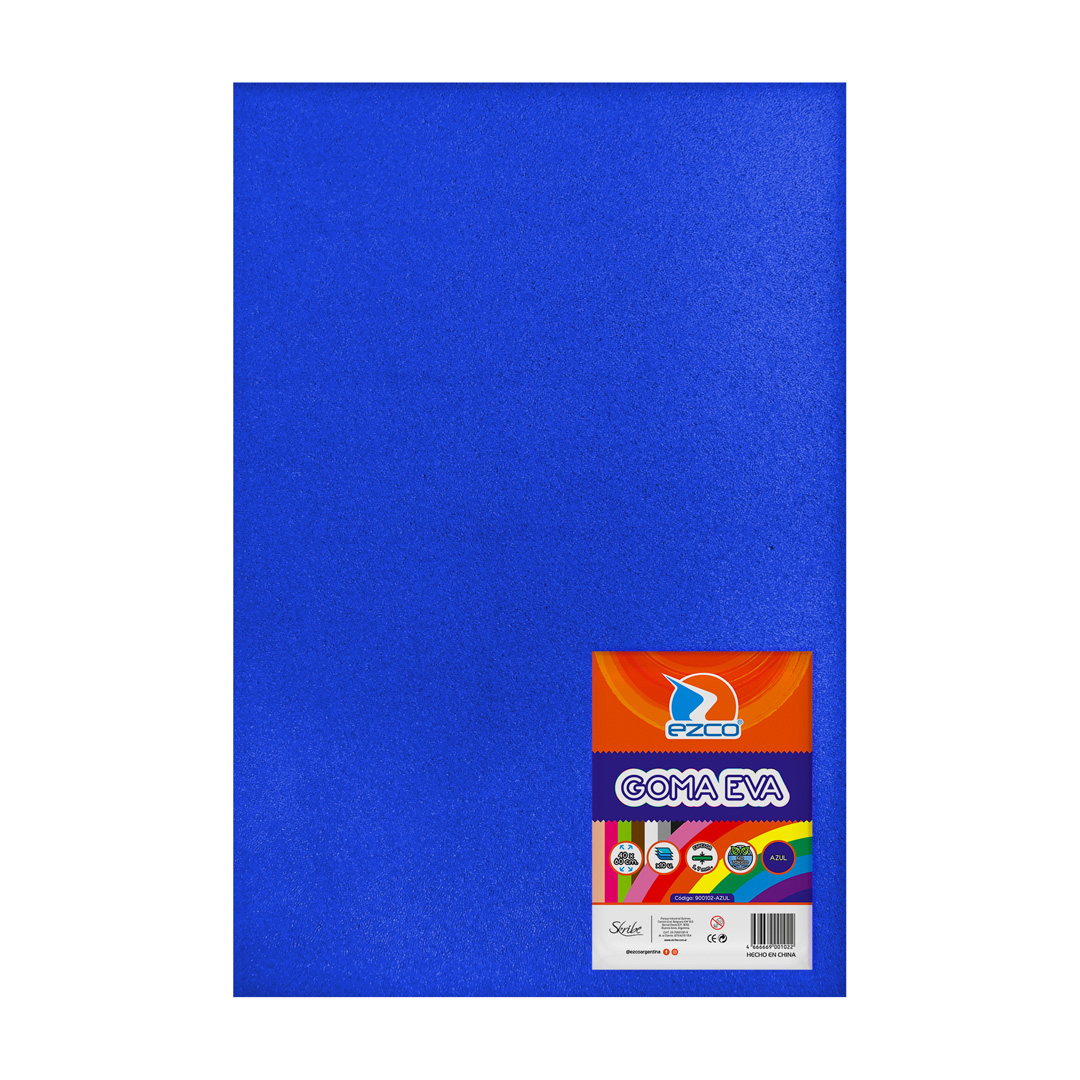 GOMA EVA EZCO 40X60 X10 AZUL 1.7MM
