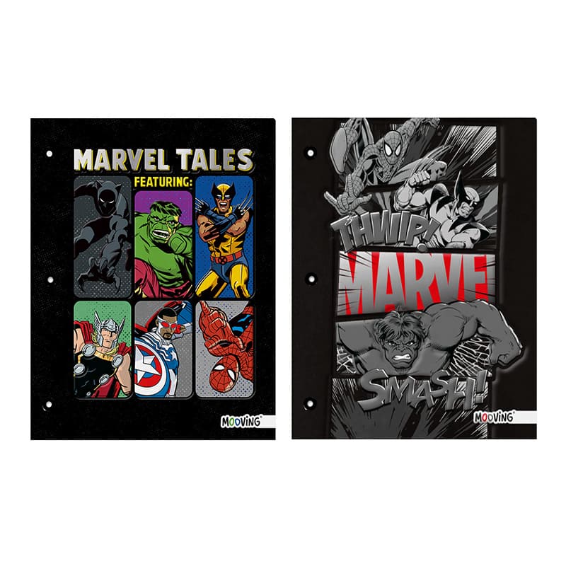  CARPETA ESCOLAR TAPA N3 MOOVING  MARVEL
