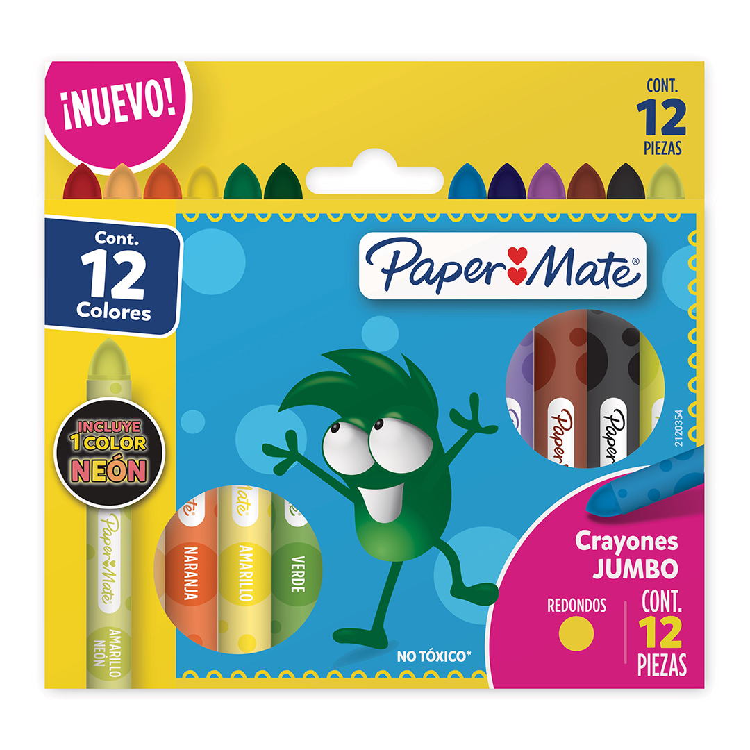  CRAYON PAPER MATE REDONDO GRUESO X12